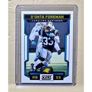 D’Onta Foreman 2023 Panini NFL #45 Score Football Card Carolina Panthers
